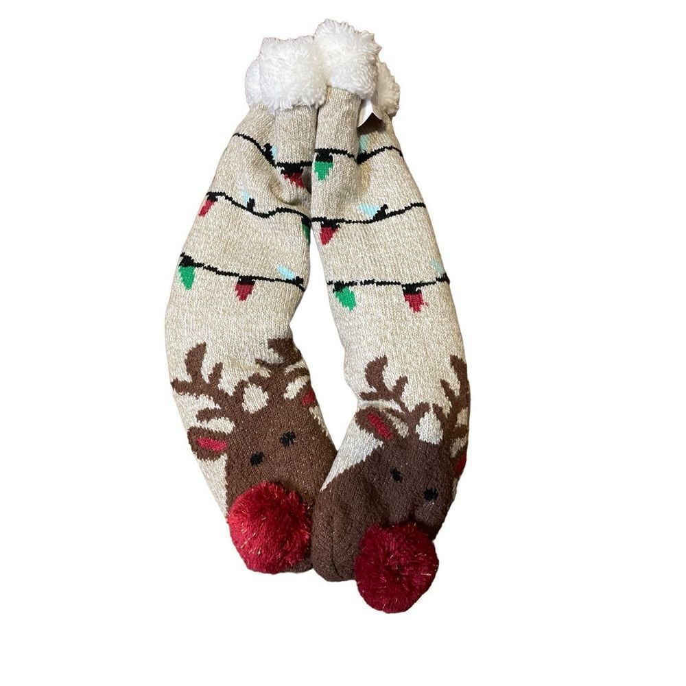 NWT Fuzzy Bubba Slipper‎ Socks, Size 9-11